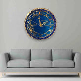 Eternal Blue Elegance Wall Clock